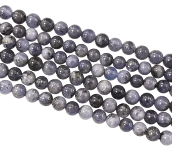 Tanzanite A perles 6-7mm sur fil 40cm