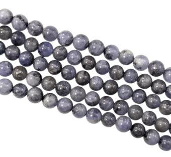 Tanzanite A perles 7-8mm sur fil 40cm