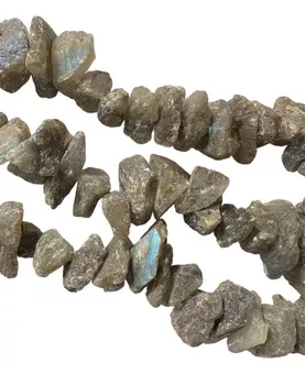 Labradorite Pierres A Brutes 13-20mm sur fil 40cm