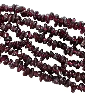 Grenat Rouge A chips 3-8mm sur fil 40cm