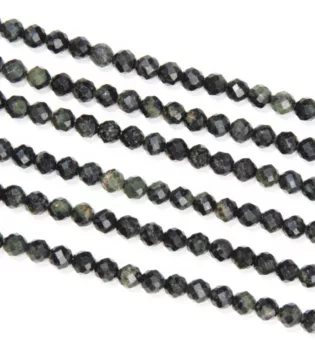 Fil de Perles Rondes Facettées Jaspe Kambaba A 3 mm