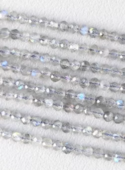 Perles Facettées sur Fil Labradorite AA 3mm