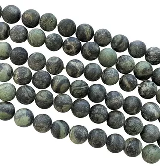 Jaspe Kambaba A perles mates 6mm sur fil 40cm