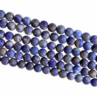 Lapis Lazuli perles mates 4mm sur fil 40cm