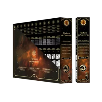 Encens Smudge Stick Parfum de Gemmes Vanille & Œil de Tigre 20g