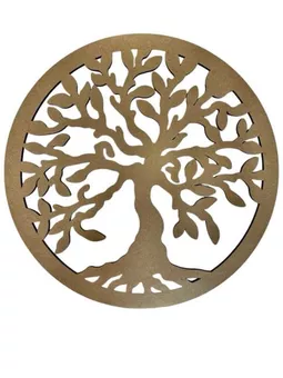 Plaque bois arbre de vie  20cm