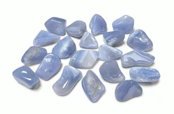 Calcédoine Bleue Malawi AA Pierres Roulées 2-3 cm 250g