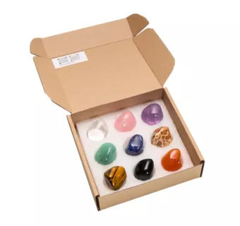 Coffret de Collection 9 Pierres Roulées du Monde 2-3cm