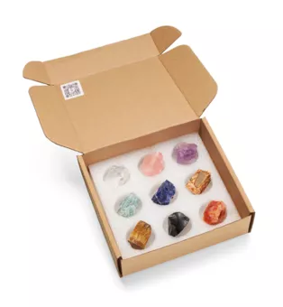 Coffret de Collection 9 Pierres Brutes du Monde 2-3cm
