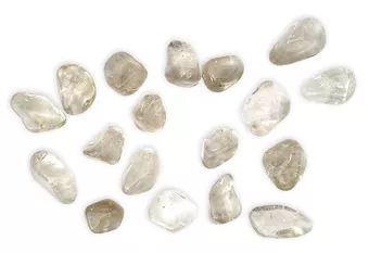 Cristal de Roche Fumé AB pierres roulées du Brésil 250g