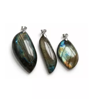 Pendentifs Labradorite AA Formes Libres x3