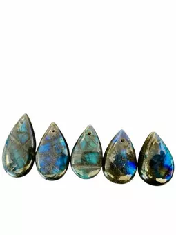 Pendentif Labradorite Percé 5 pcs