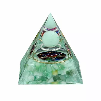 Orgonite Pyramide Aventurine Verte Métatron