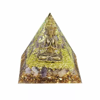 Orgonite Pyramide Shiva + Amethyste