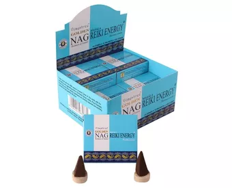 Encens Vijayshree Golden Nag Reiki Energy en Cônes
