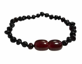 Bracelet Bébé Ambre Baltique Cerise vissable