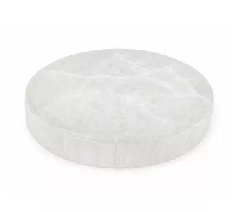 Plaque Circulaire en Sélénite 10cm