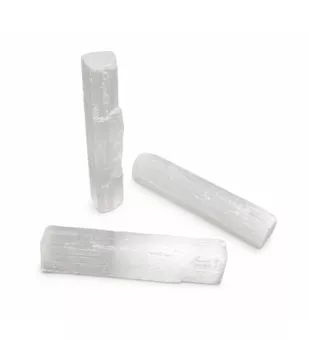 Bâtons de Sélénite Brute x7 10cm 70g