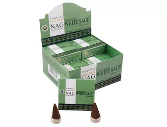 Encens Vijayshree Golden Nag Sauge Blanche en Cônes