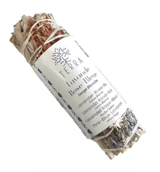 Sauge Blanche & Lavande Rose et Bleue Fagot 25-30gr 10cm