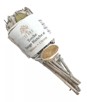 Sauge Blanche Torche avec Citrine 25-30g 11cm