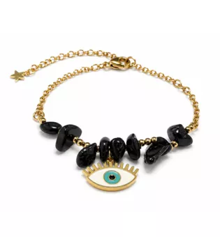 Bracelet Protection en Tourmaline Noire A – Mauvais Œil