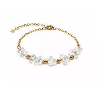 Bracelet Énergie en Cristal de Roche AA – Éclats de Pierre