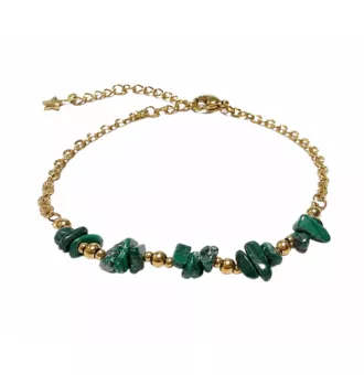 Bracelet Énergie en Malachite A – Éclats de Pierre