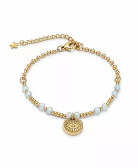 Bracelet Protection en Aigue-Marine AA – Œil Protecteur