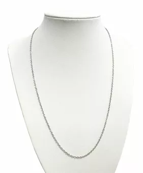 Collier Chaîne en Acier Inoxydable Mailles Forçat Ajustable 50+5 cm x6