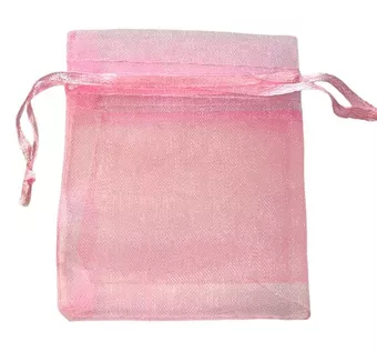 Sacs en Organza 7x9cm Rose (Lot de 100 pièces)