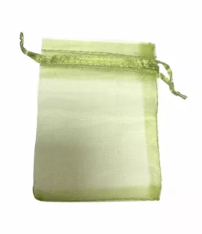Sacs en Organza 7x9cm Vert (Lot de 100 pièces)