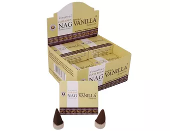 Encens Vijayshree Golden Nag Vanille en Cônes