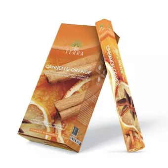 Encens Terra Canelle Orange hexa sans charbon 30grs