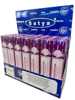 Présentoir encens satya MÉDITATION 42 paquets de 15g