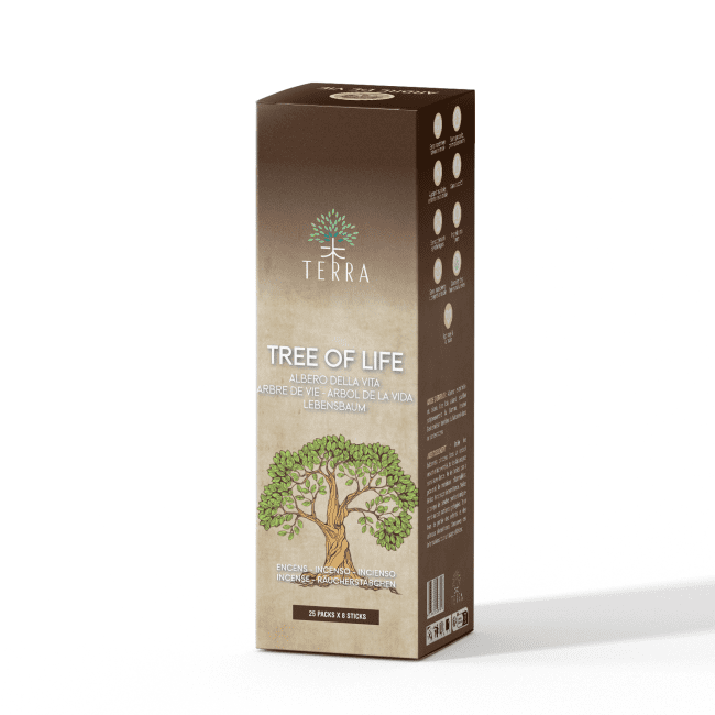 Encens Terra Arbre de Vie sans charbon 12grs chez Arabesk
