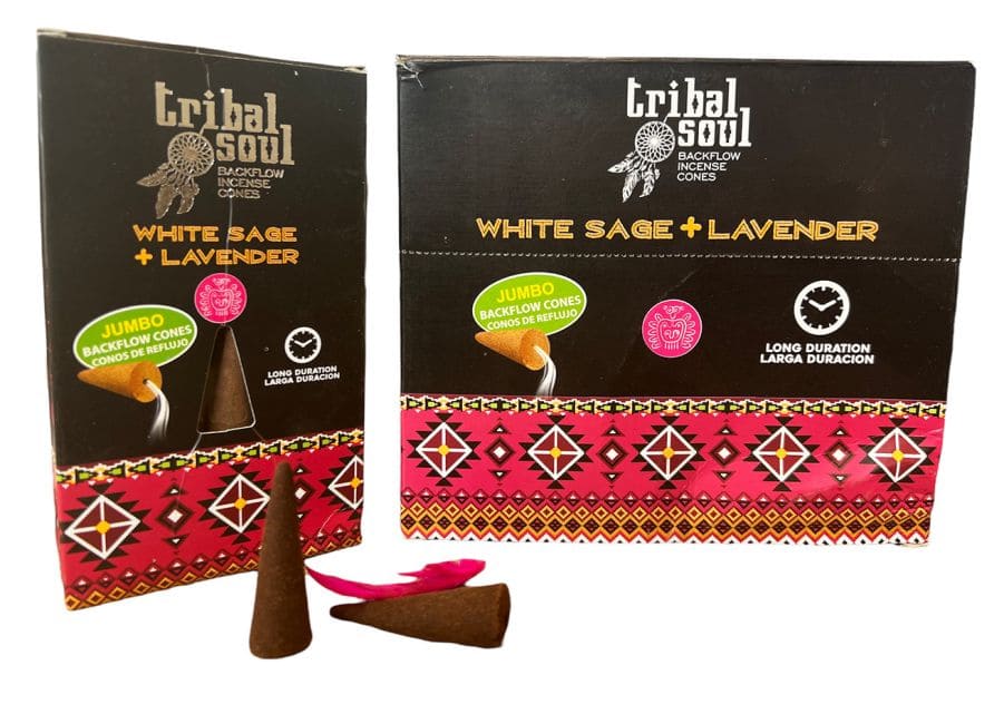 Tribal Soul Backflow Räucherstäbchen - Weißer Salbei & Lavendel