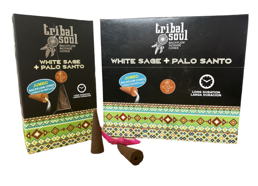 Tribal Soul Encens en cones - Sauge Blanche et Palo Santo
