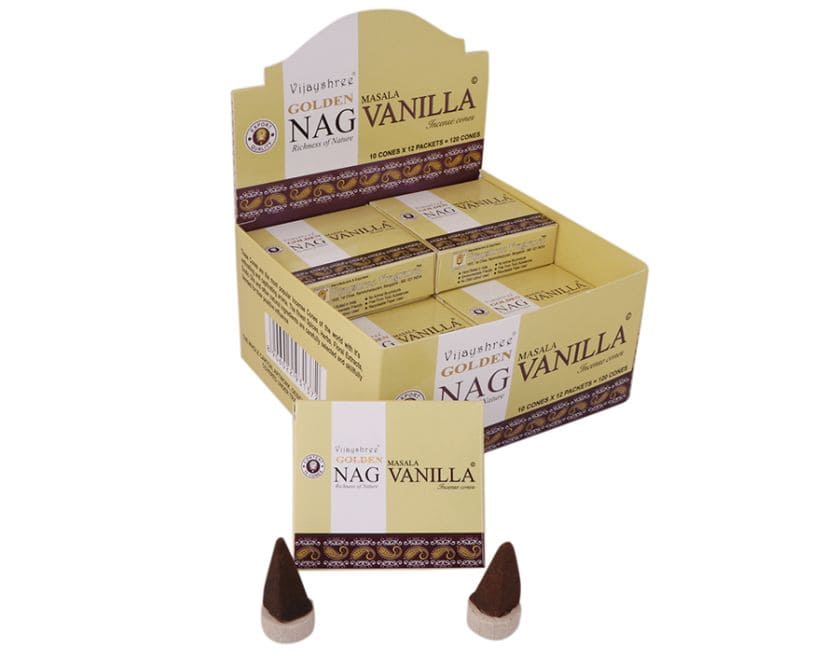 Encens Vijayshree Golden Nag Vanille cones