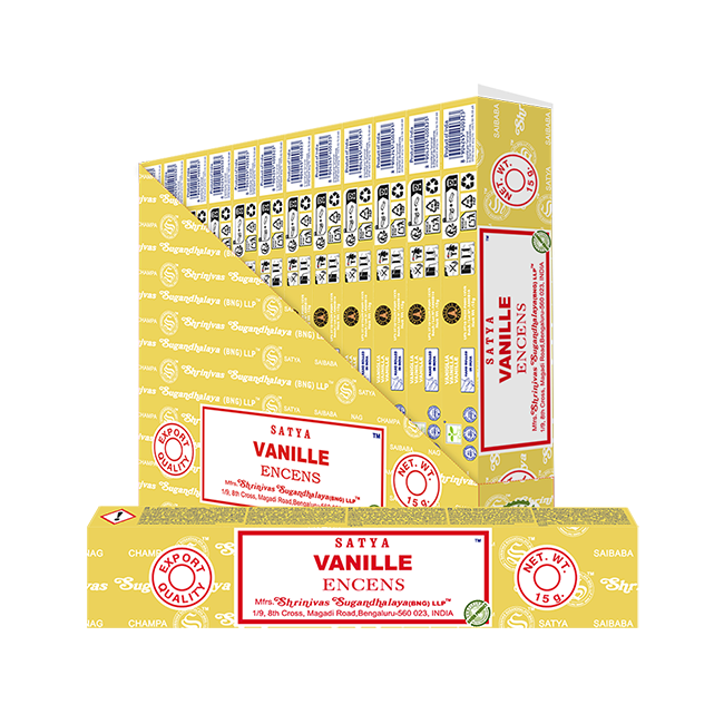 Encens Satya Vanille 15g chez Arabesk