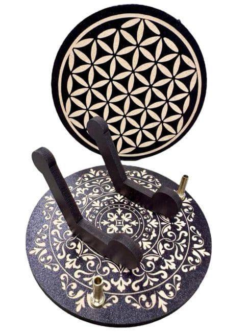 Porte Encens plaque  fleur de vie 10cm chez Arabesk|fr
