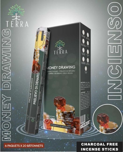 Encens Terra money drawing hexa sans charbon chez Arabesk|fr