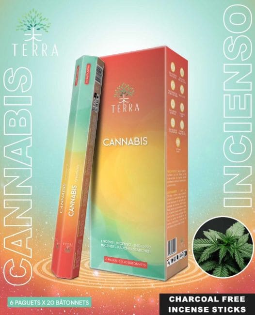 Encens Terra Cannabis hexa sans charbon