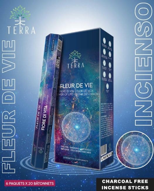 Encens Terra Fleur de Vie hexa sans charbon chez Arabesk|fr