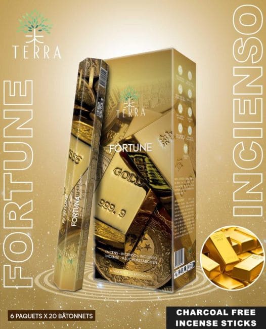 Encens Terra fortune hexa sans charbon 30grs