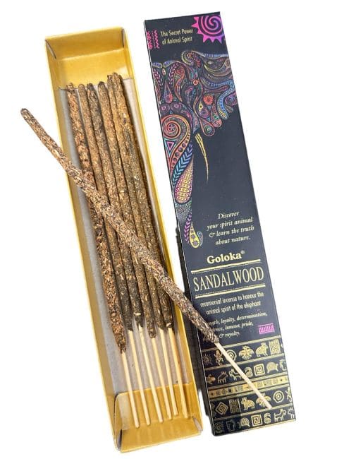 Encens Goloka Smudge Bois de Santal Animal Spirit 8 Batonnets