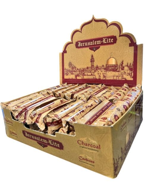 Charbon Fragrances & Sens Jerusalem Lite présentoire  600x33mm chez Arabesk