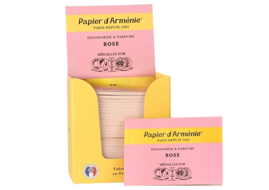 Papier d'Armenie à la Rose x30 chez Arabesk
