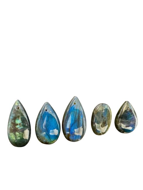 Pendentif Labradorite Percé 5 pcs chez Arabesk|fr