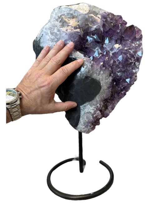 Géode améthyste Brésil A sur socle 9.8 kg chez Arabesk|fr